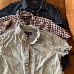 Three Ralph Lauren Kids shirts